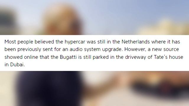 Andrew Tate's BUGATTI is getting SOLD?! (New Update) смотреть онлайн