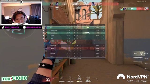 MVP! PRX F0RSAKEN DROPS 34 FRAGS AS YORU W/ PRX JINGGG! [FULL VOD] смотреть онлайн