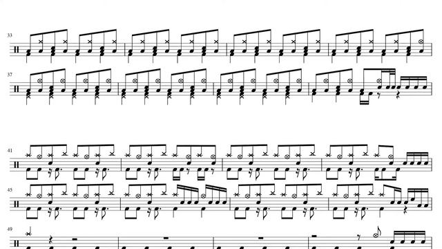 Måneskin - Zitti E Buoni (drumless + Drum Sheet)