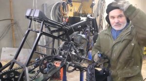 Поставили колеса от УРАЛА на самодельный Троепед!