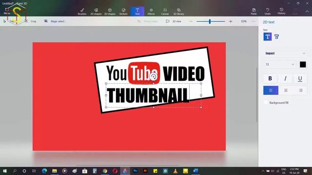 Edit YouTube Video Thumbnail using Paint 3D!! Full tutorial in Tamil!! смотреть онлайн