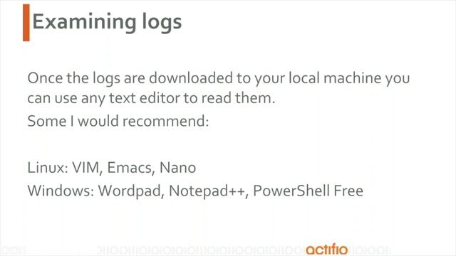 How to Examine Logs? смотреть онлайн
