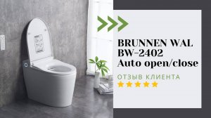 Отзыв на умный унитаз Brunnen Wal BW-2402 Auto open/close / отзывы на электронные унитазы-биде