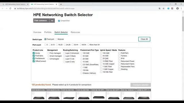 HPE Networking Switch Selector смотреть онлайн