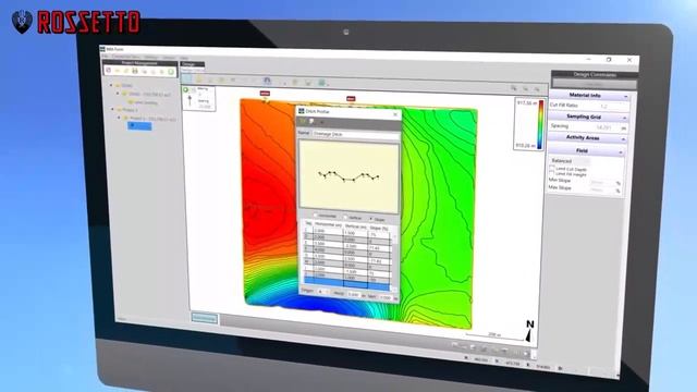 Планировщик грунта Rossetto с системой Trimble смотреть онлайн
