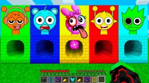 ВЫБЕРИ КРУГЛЫЙ ТОННЕЛЬ СПРУНКИ В МАЙНКРАФТ ЗОМБАК