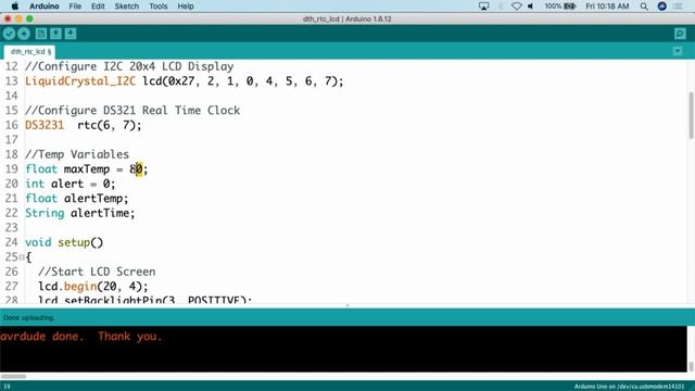Arduino Projects - LCD Temperature/ Humidity Alert with Timestamp (DHT11, DS3231, I2C 20x4 LCD) смотреть онлайн