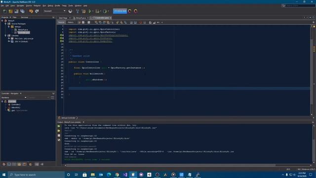 BlinkyPi with Netbeans and Java смотреть онлайн