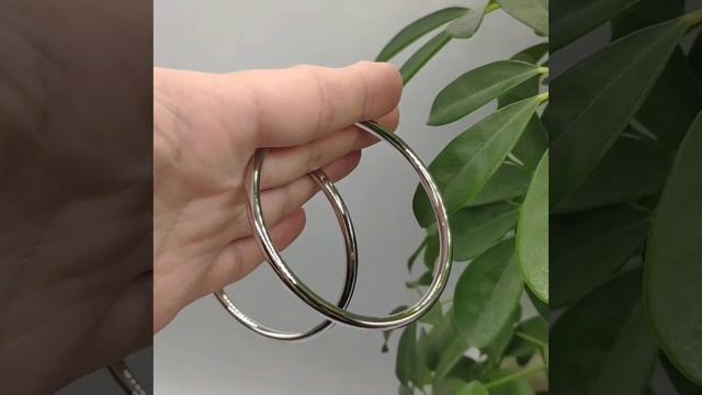 Круглые серьги (диаметр 6,5 см), медицинский сплав смотреть онлайн