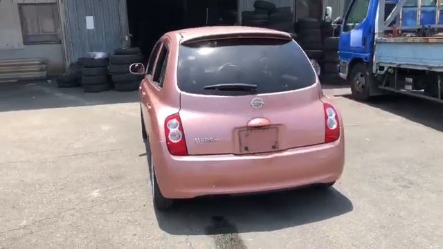 MARCH AK12 работа двигателя, вид автомобиля смотреть онлайн