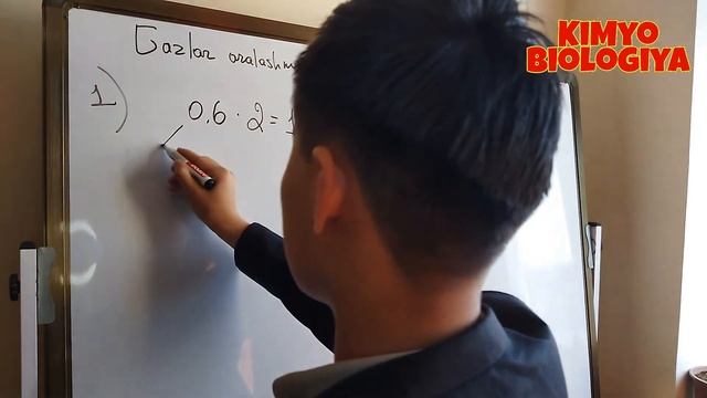 Gazlar Aralashmasi. 1-masala. Mega Kimyo Toplami. O'rtacha Molekular Massa. Hajmiy Va Massa Ulushla