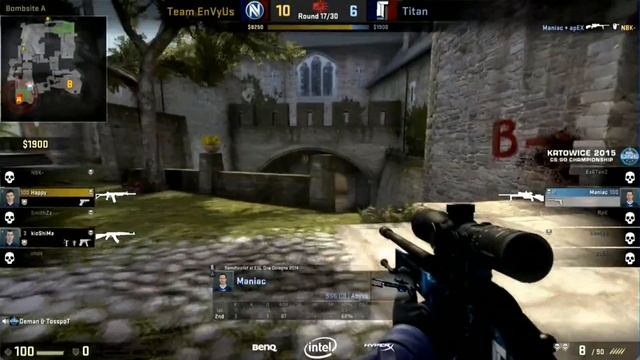 Maniac knifes Shox [ESL One Katowice] 2015 смотреть онлайн