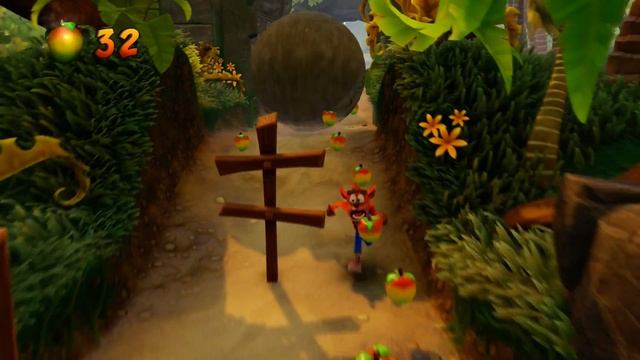 Crash Bandicoot - N. Sane Trilogy - 100% Walkthrough, Part 5: Boulders (Gem) смотреть онлайн