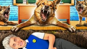 Прятки от СОБАКИ в ШКОЛЕ !