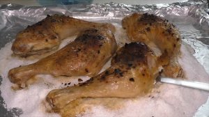 Окорочка на соли в духовке. Сочные и с корочкой