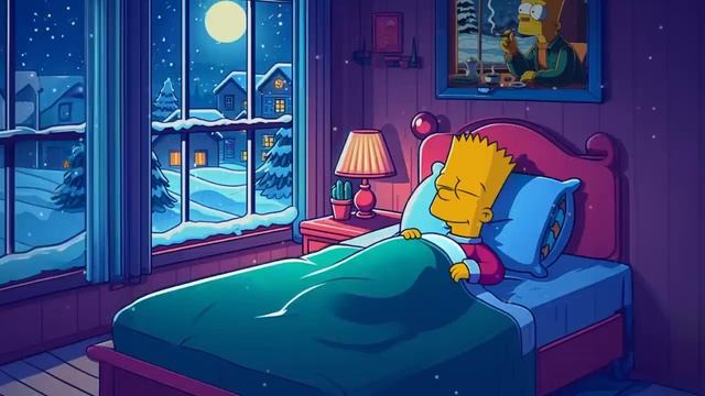 Night 💤 Winter Lofi 2025 😴 Lofi Music For Sleep _ Study _ Relax