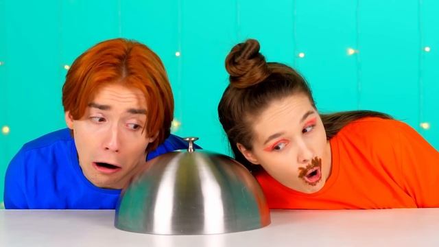 Челлендж Шоколадная еда vs. Настоящая еда #6 от HAHANOM Challenge смотреть онлайн