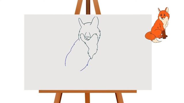 How to draw a FOX/ Tutorial drawing/ смотреть онлайн