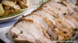 Мягкая и сочная запеченная свиная корейка на кости - Ариста по-флорентийски