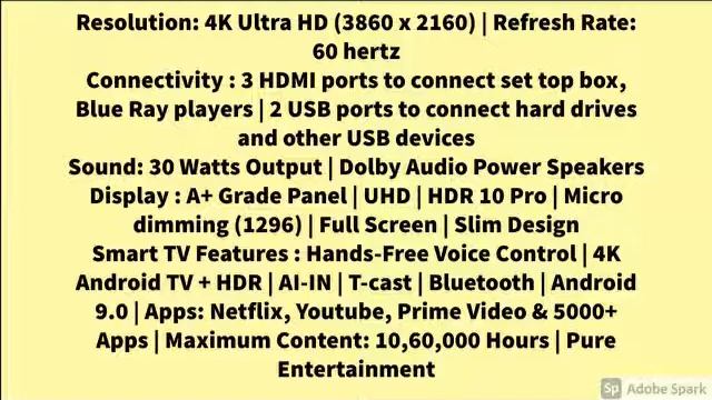 New TCL 164 cm (65 inches) AI 4K Ultra HD Certified Android Smart LED TV 65P715 (Sliver) (2020 смотреть онлайн