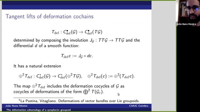 Joao Nuno Mestre - The deformation cohomology of a symplectic groupoid смотреть онлайн
