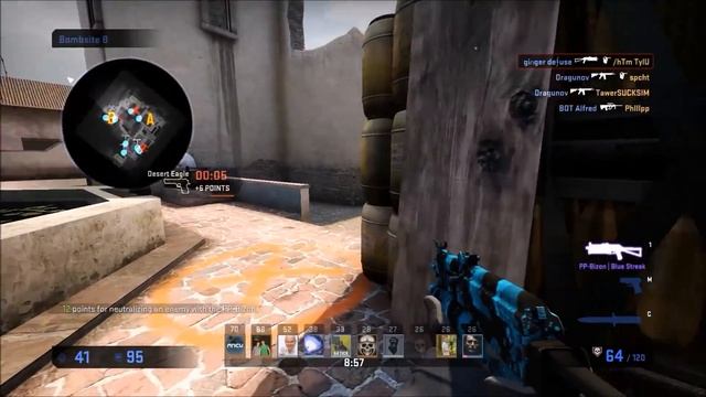 PP-Bizon | Blue Streak - Skin Showcase смотреть онлайн