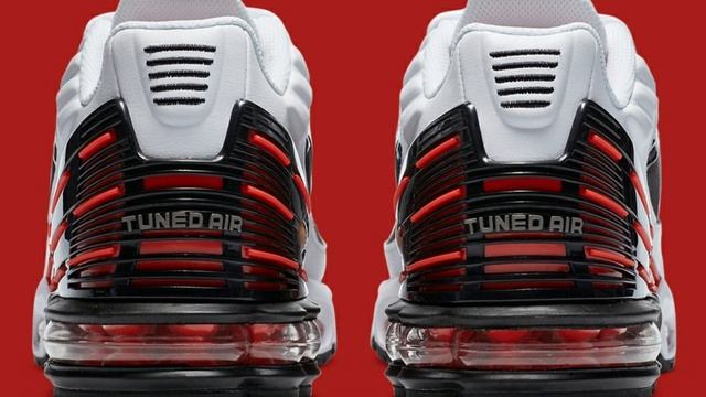 The Nike Air Max Plus 3 Appears In Classic White/Black/Red смотреть онлайн