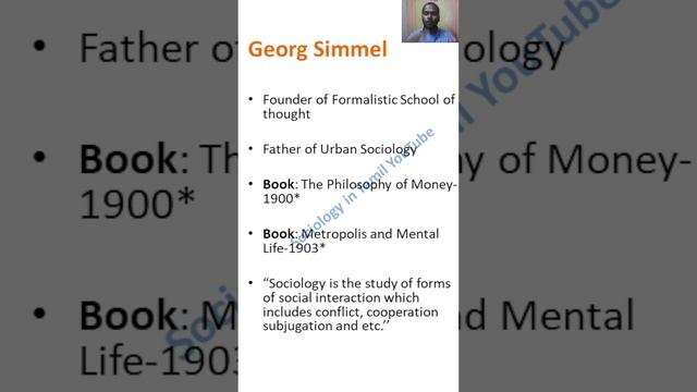 Georg Simmel | UGC NET Sociology | GATE Sociology | George Simmel in Tamil | Sociological Concepts смотреть онлайн
