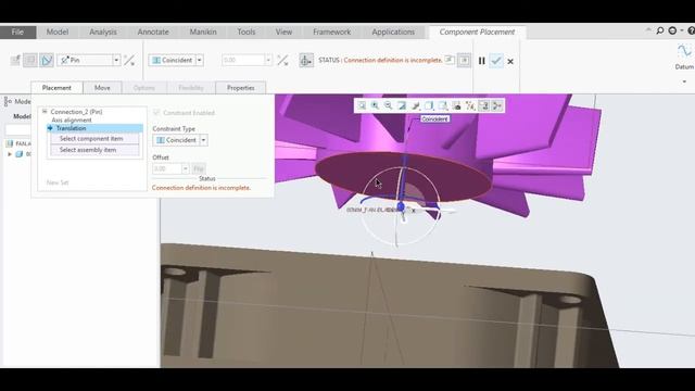 creo parametric |assembly or mechanism of 80mm fan design tutorial смотреть онлайн
