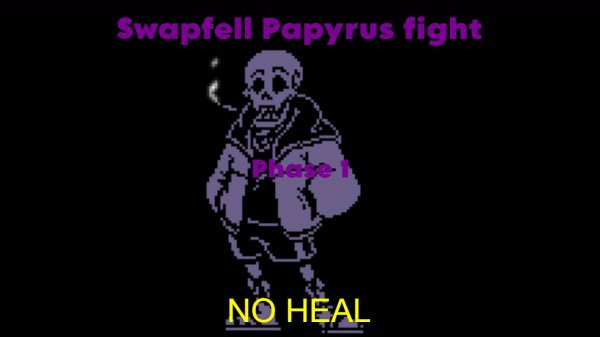Swapfell Papyrus fight phase 1 [NO HEAL]