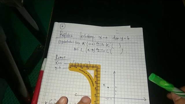 Matematika kelas 9 bab 3 Transformasi geometri Refleksi (Pencerminan) смотреть онлайн