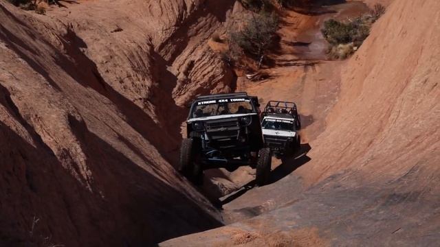Taking My Jeep Wrangler on Hell's Revenge Moab Utah Moab Trip Day 3 смотреть онлайн
