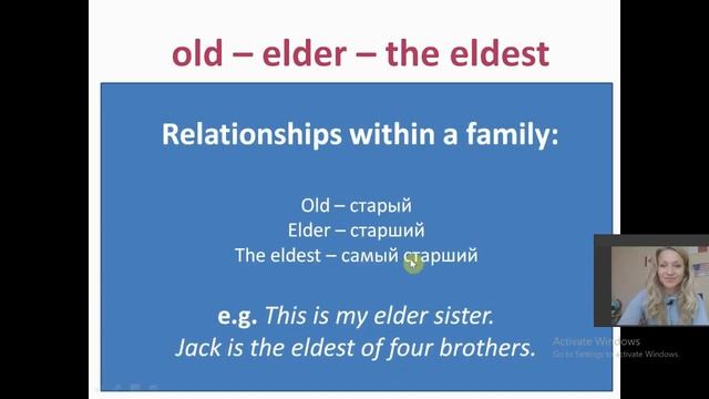 Old - Older - The Oldest. Old - Elder - The Eldest.