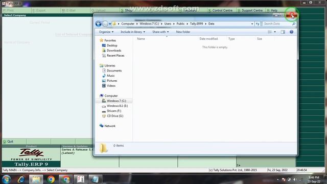 How to Backup & Restore file of client in Tally ERP 9. смотреть онлайн