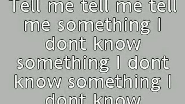 Tell me something I dont know~Selena gomaz! lyrics on screen! смотреть онлайн