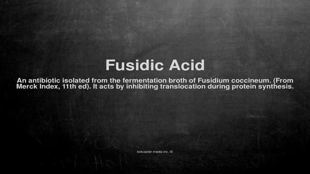 Medical vocabulary: What does Fusidic Acid mean смотреть онлайн