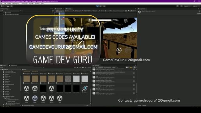 Hunting Simulator Game Source Code – Unity Project for Sale! смотреть онлайн