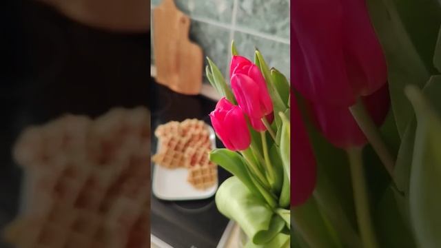 РЕЦЕПТ вкусных банановых ВАФЕЛЬ #рецепты #вафли #вафлирецепт смотреть онлайн