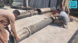Так делают колонны из бетона в Пакистане