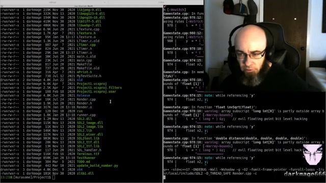 #Gamedev in C, looking at old code :X https://www.twitch.tv/darkmage666 смотреть онлайн