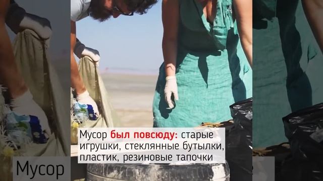 Как крымчане собирали мусор на берегу озера Сасык-Сиваш смотреть онлайн