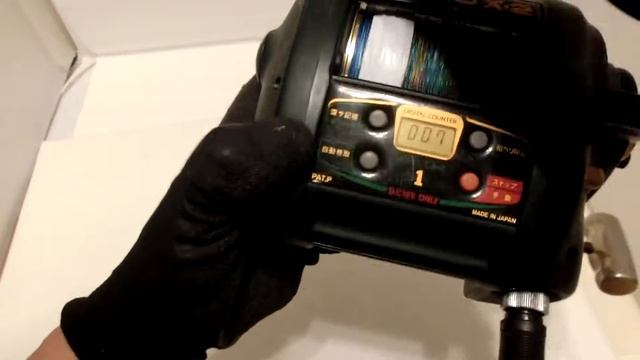 MIYAMAE Miya Epoch COMMAND X-2, CX-2 Electric Reel +Used Braid Line Good!!