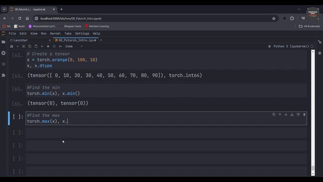 12# Finding the Min, Max, Mean, and Sum of Tensors | Pytorch смотреть онлайн
