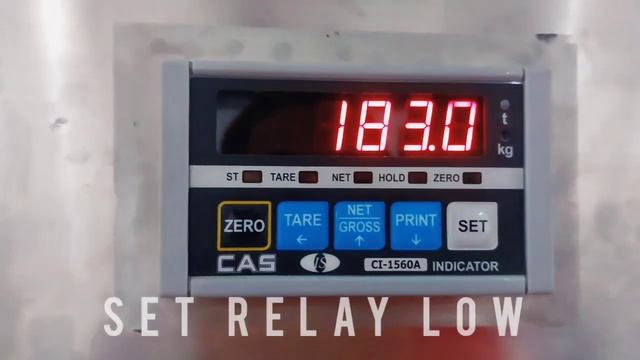 SETTING SV LOW AND HIGH. FILLING WEIGHING CAS CI-1560A смотреть онлайн