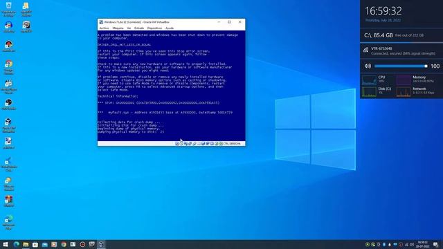 Windows 7 Critical Stop Has BSOD VM смотреть онлайн