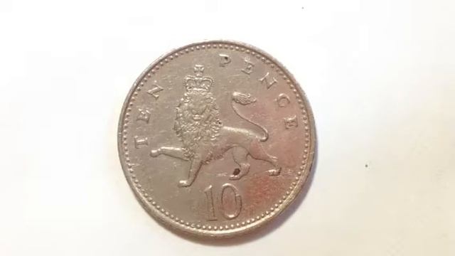 10 Pence Coin Of United Kingdom Dated 1992