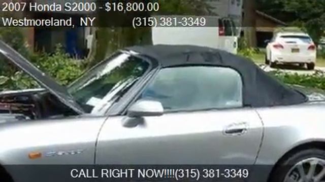 2007 Honda S2000 Base 2dr Convertible for sale in Westmorela смотреть онлайн