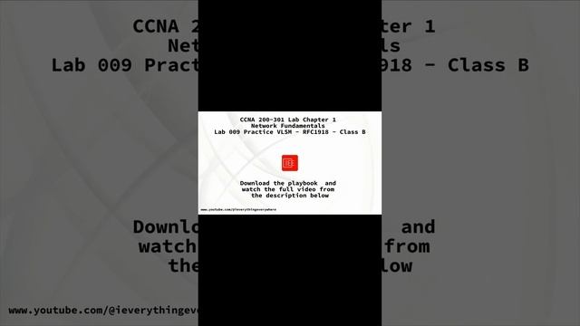 CCNA 200-301 Lab | CH1 Network Fundamentals | Lab 009 Practice VLSM - RFC1918 - Class B #subnetting смотреть онлайн