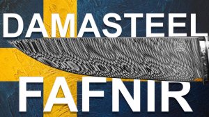 Делаю нож из очень дорогого Damasteel Fafnir