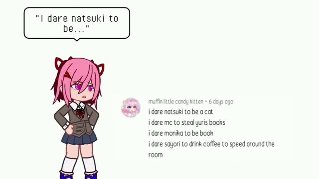 DDLC Doing dares || Part 2 || Lazy edit || DDLC Gacha смотреть онлайн